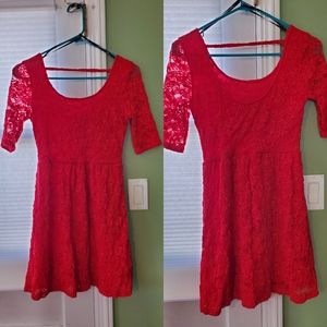 Red Lace Dress